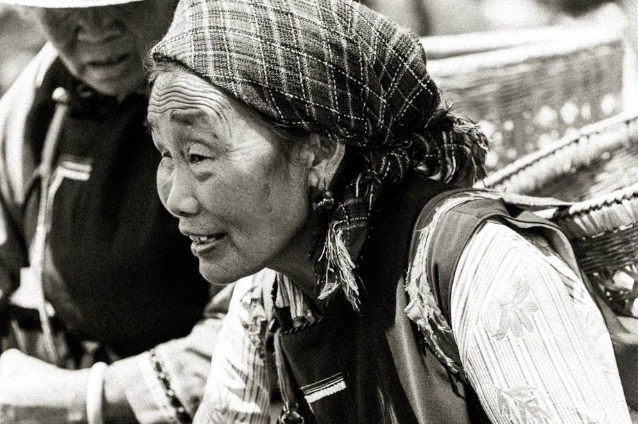Cotygodniowy targ w Shaping (okolice Dali) (Chiny 100 lat temu)